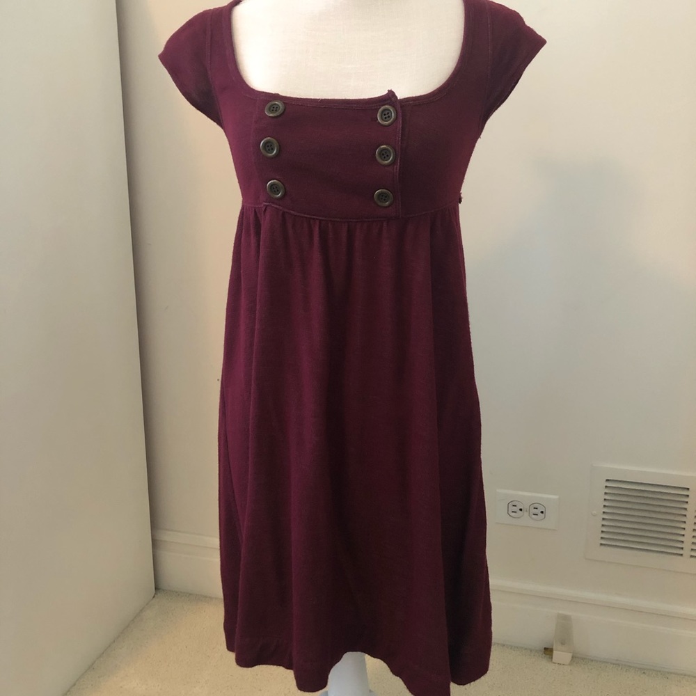Free People maroon mini dress